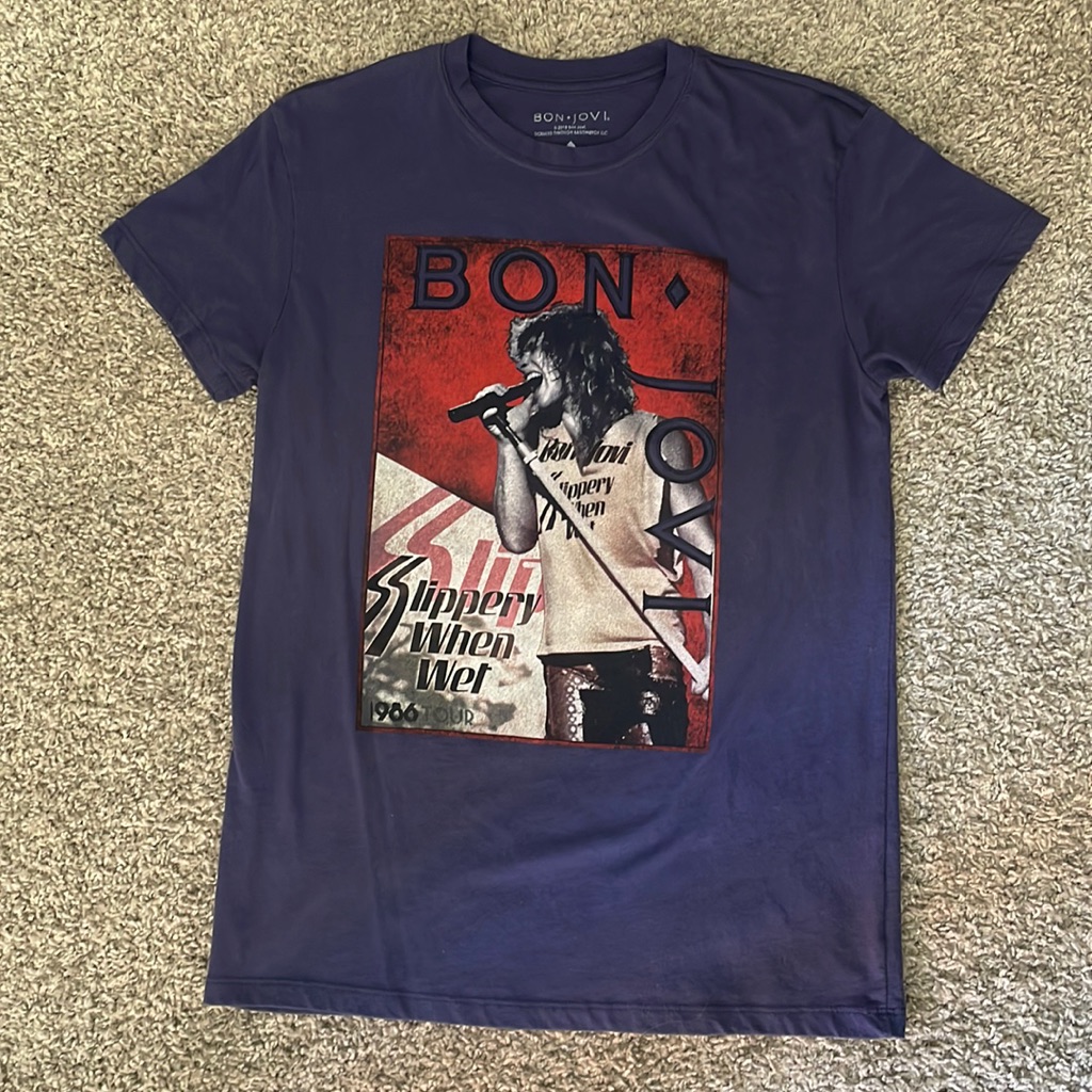 Slippery When Wet Bon Jovi Shirt